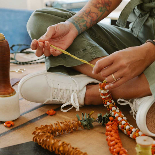 Pehuea Lī ‘Ili Women's Leather Sneakers - White | Women OluKai sale