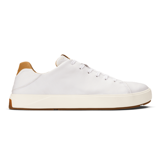 Lae‘ahi Lī ‘Ili Men's Leather Sneakers - Bright White | Men OluKai sale