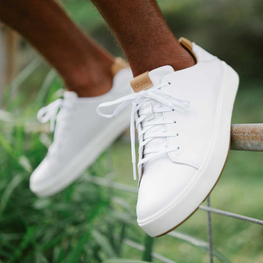 Lae‘ahi Lī ‘Ili Men's Leather Sneakers - Bright White | Men OluKai sale