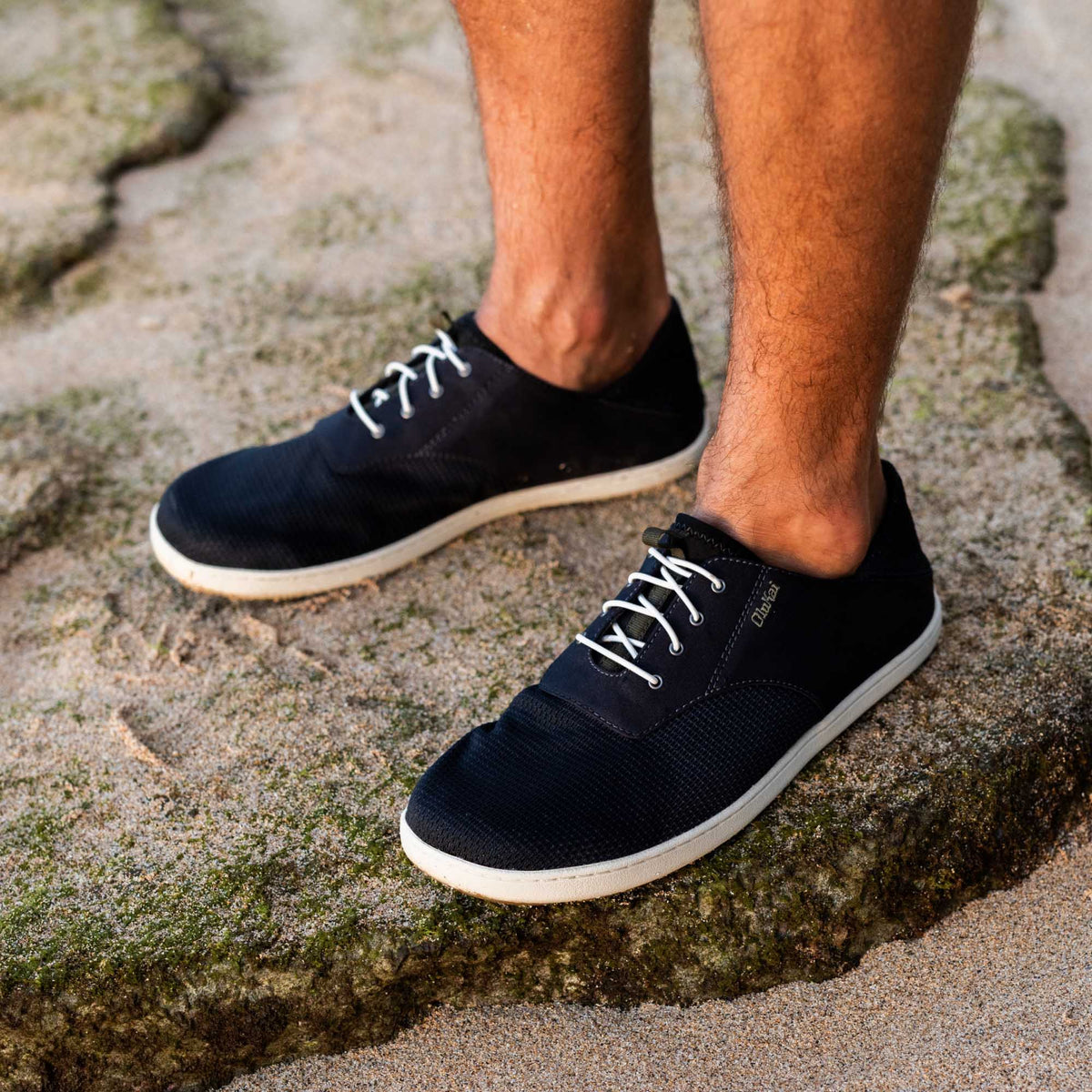 Nohea Moku Men's Boat Shoes - Black | Men OluKai outlet