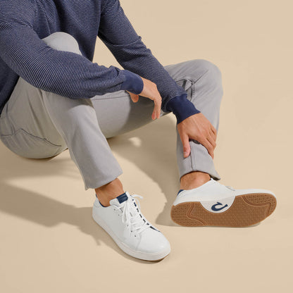 Lae‘ahi Lī ‘Ili Men's Sneakers - Bright White / Trench Blue | Men OluKai online