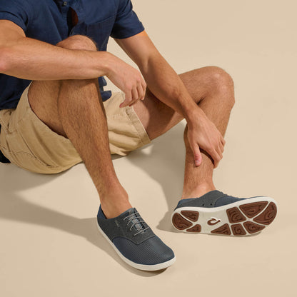 Nohea Moku Men's Boat Shoes - Charcoal / Clay | Men OluKai discount