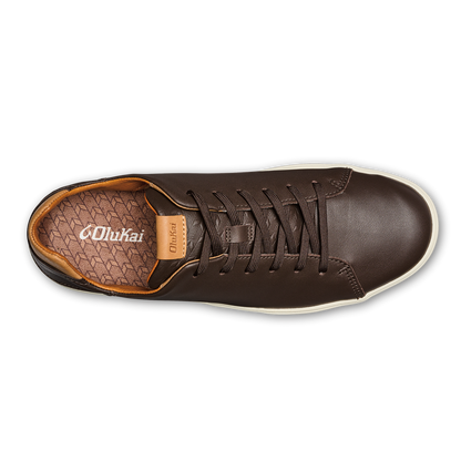 Lae‘ahi Lī ‘Ili Men's Leather Sneakers - Dark Java | Men OluKai for sale