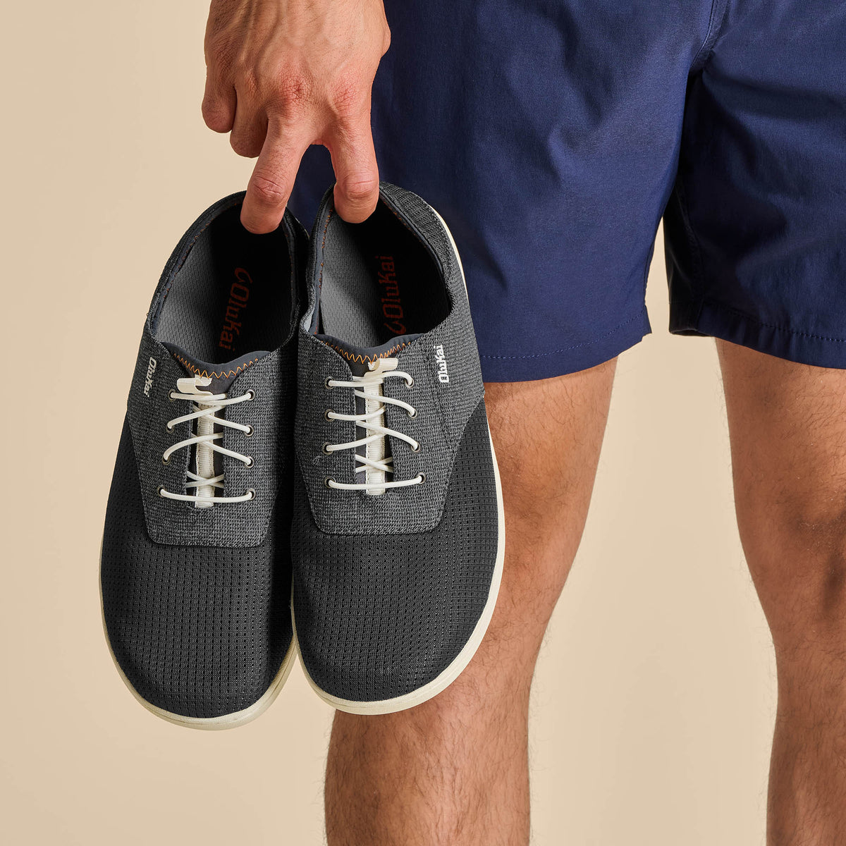 Nohea Moku Men's Boat Shoes - Dark Shadow | Men OluKai on sale