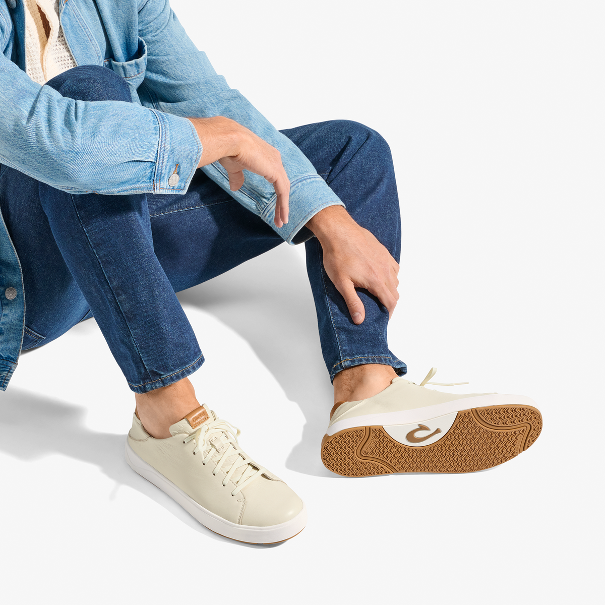 Lae‘ahi Lī ‘Ili Men's Leather Sneakers - Tapa | Men OluKai cheap