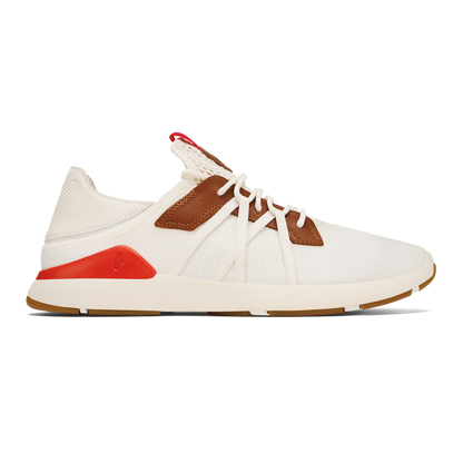 Mio Lī Men's Athletic Shoes - Bright White / Red Lava | Men OluKai sale