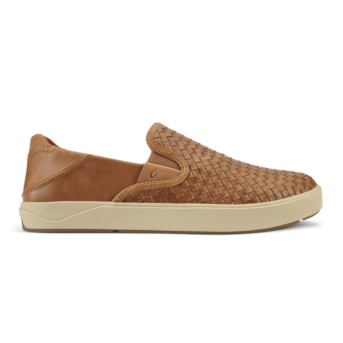 Lae‘ahi Lauhala Men's Leather Slip-On Sneakers - Fox | Men OluKai sale
