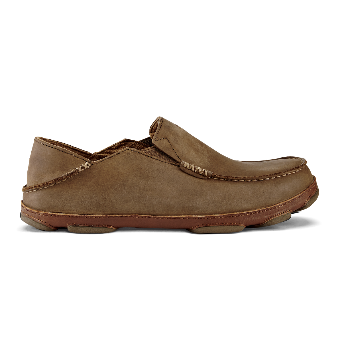 Moloā Men's Leather Slip On Shoes - Ray / Toffee | Men OluKai cheap
