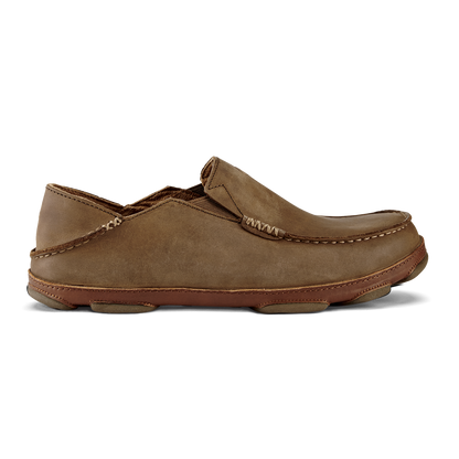 Moloā Men's Leather Slip On Shoes - Ray / Toffee | Men OluKai cheap