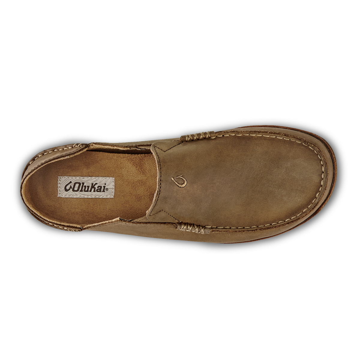 Moloā Men's Leather Slip On Shoes - Ray / Toffee | Men OluKai cheap
