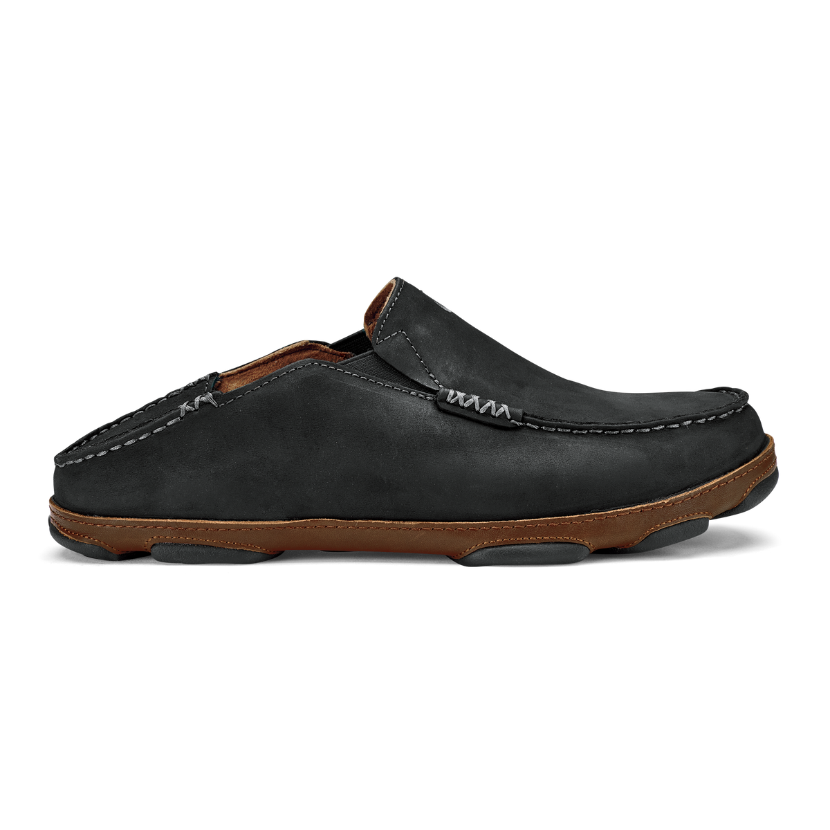 Moloā Men's Leather Slip On Shoes - Black / Toffee | Men OluKai outlet