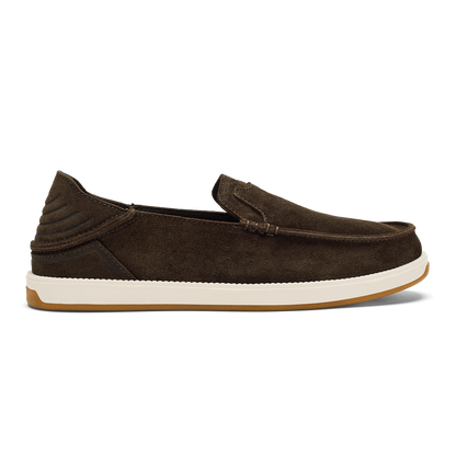 Kākaha Nia Men‘s Suede Slip-On Shoes - Dark Wood | Men OluKai sale