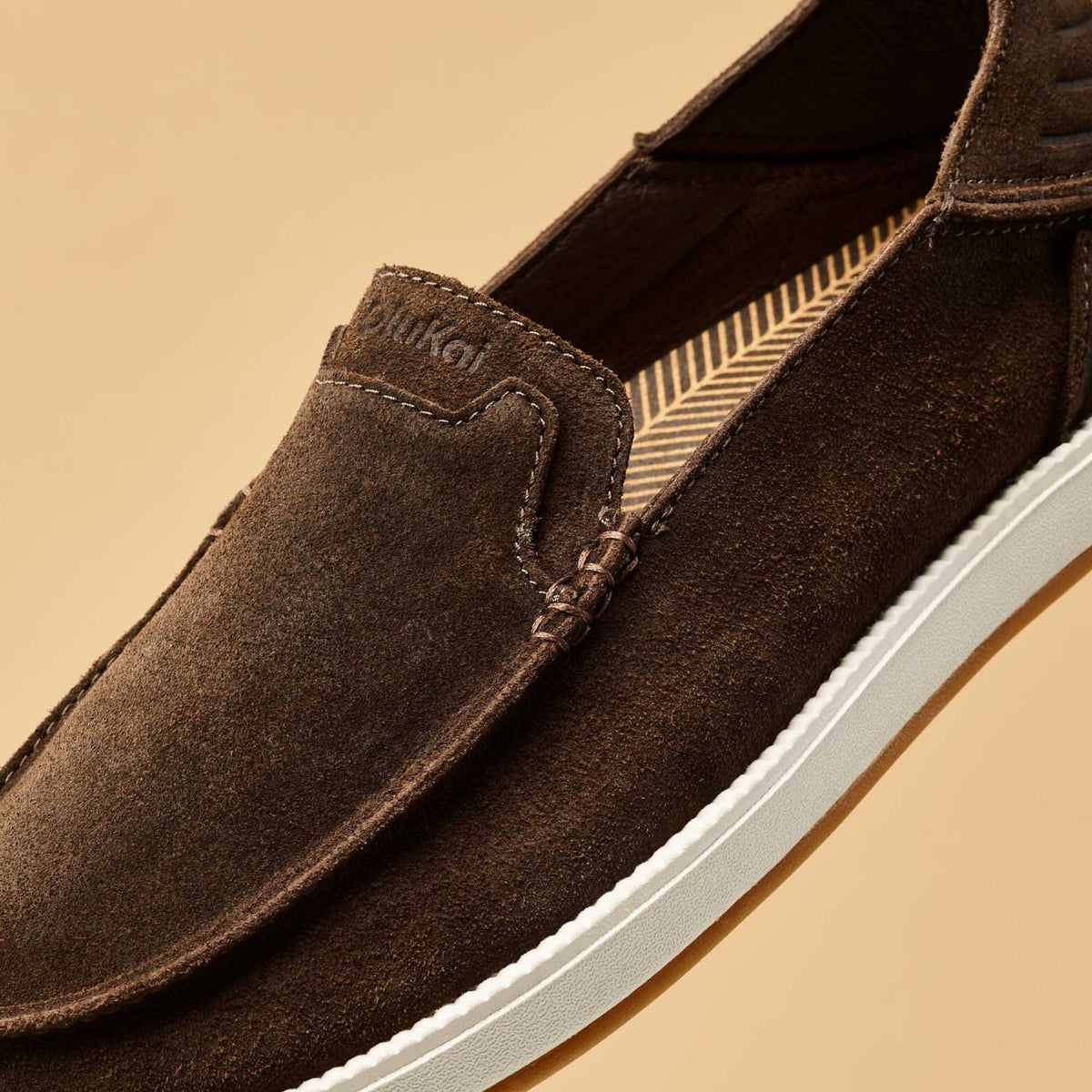 Kākaha Nia Men‘s Suede Slip-On Shoes - Dark Wood | Men OluKai sale