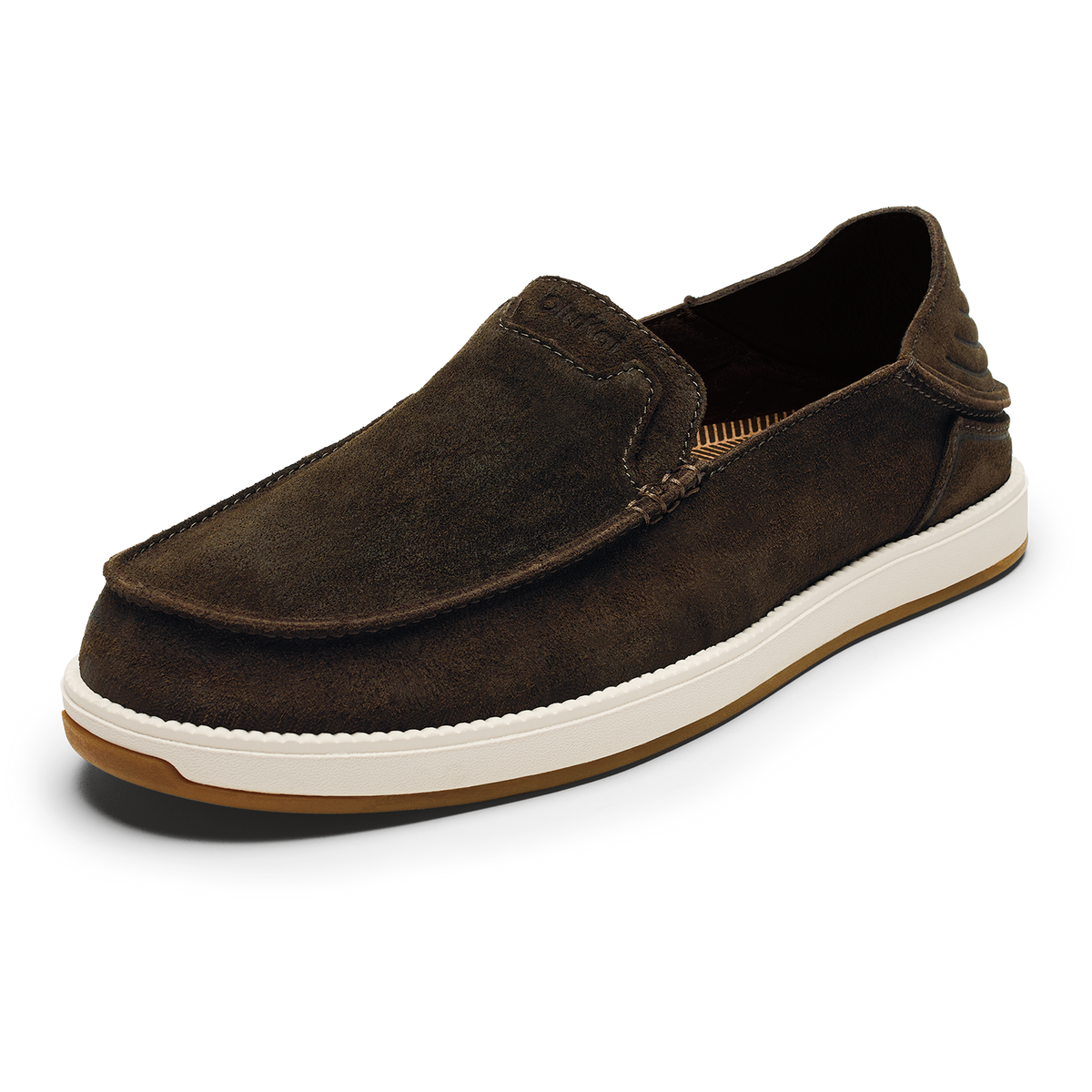Kākaha Nia Men‘s Suede Slip-On Shoes - Dark Wood | Men OluKai sale
