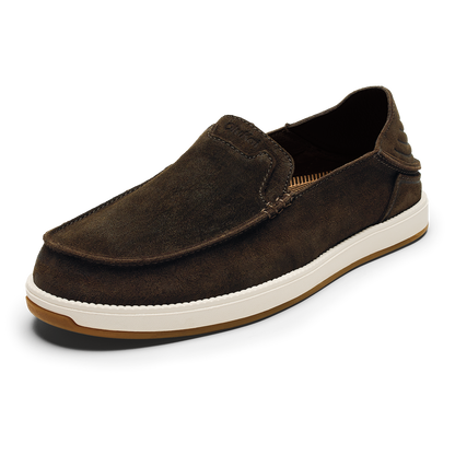 Kākaha Nia Men‘s Suede Slip-On Shoes - Dark Wood | Men OluKai sale