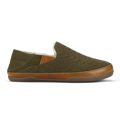 Hanohano Men’s Waxed Canvas Slippers - Husk | Men OluKai online