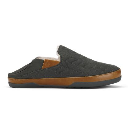 Hanohano Men’s Waxed Canvas Slippers - Dark Shadow | Men OluKai sale