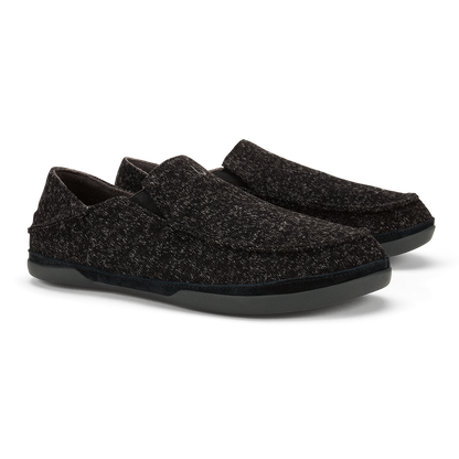 Moloā Hulu Men’s Wool Slippers - Black | Men OluKai discount