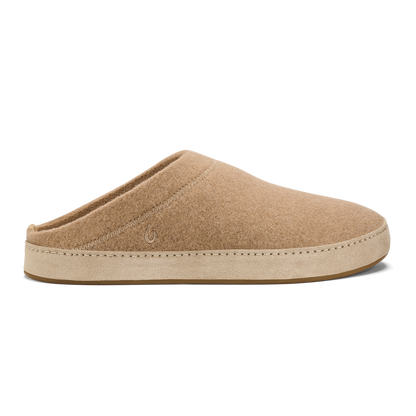 Hāmani Hulu Men’s Wool Mule Slippers - Oatmeal | Men OluKai sale