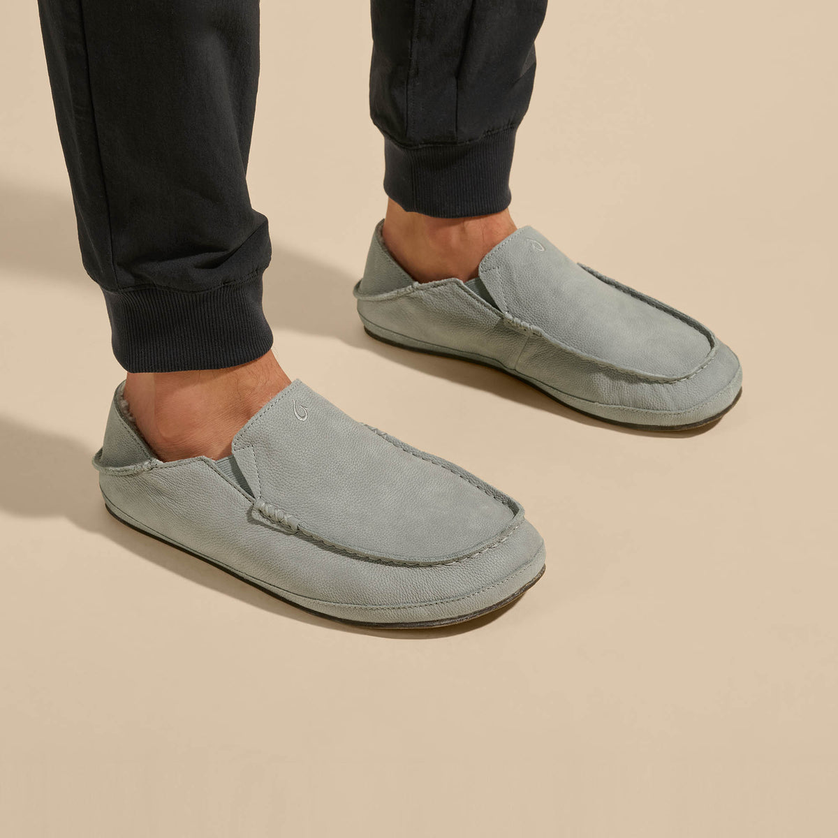 Moloā Men's Leather Slippers - Kona Coffee | Men OluKai online