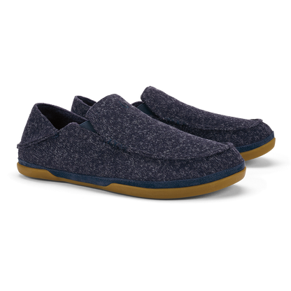 Moloā Hulu Men’s Wool Slippers - Trench Blue | Men OluKai for sale