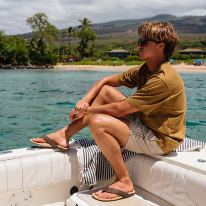 Tuahine Palm - Dk Java / Golden Sand | Men OluKai sale