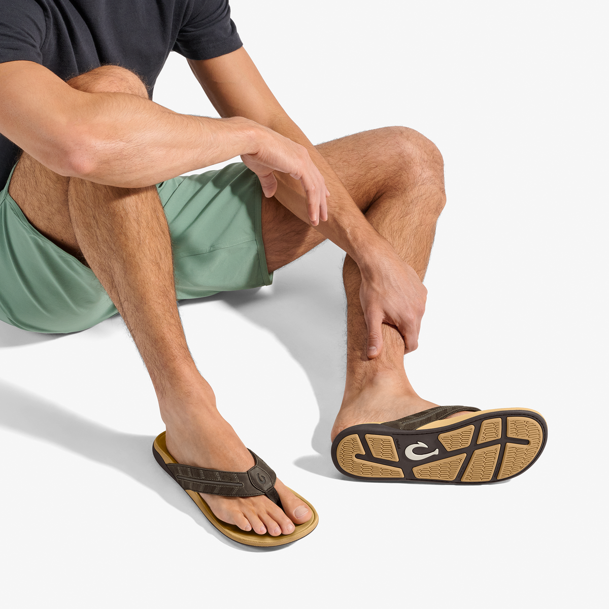 Tuahine Palm - Dk Java / Golden Sand | Men OluKai sale