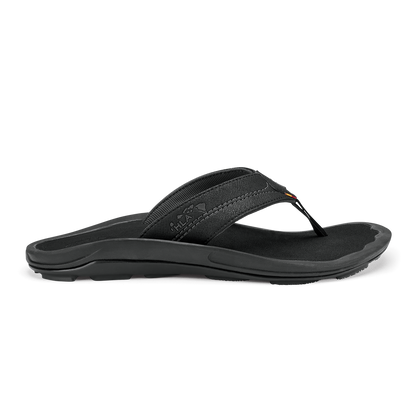 Kīpī Men’s Comfortable Beach Sandals - Black | Men OluKai outlet