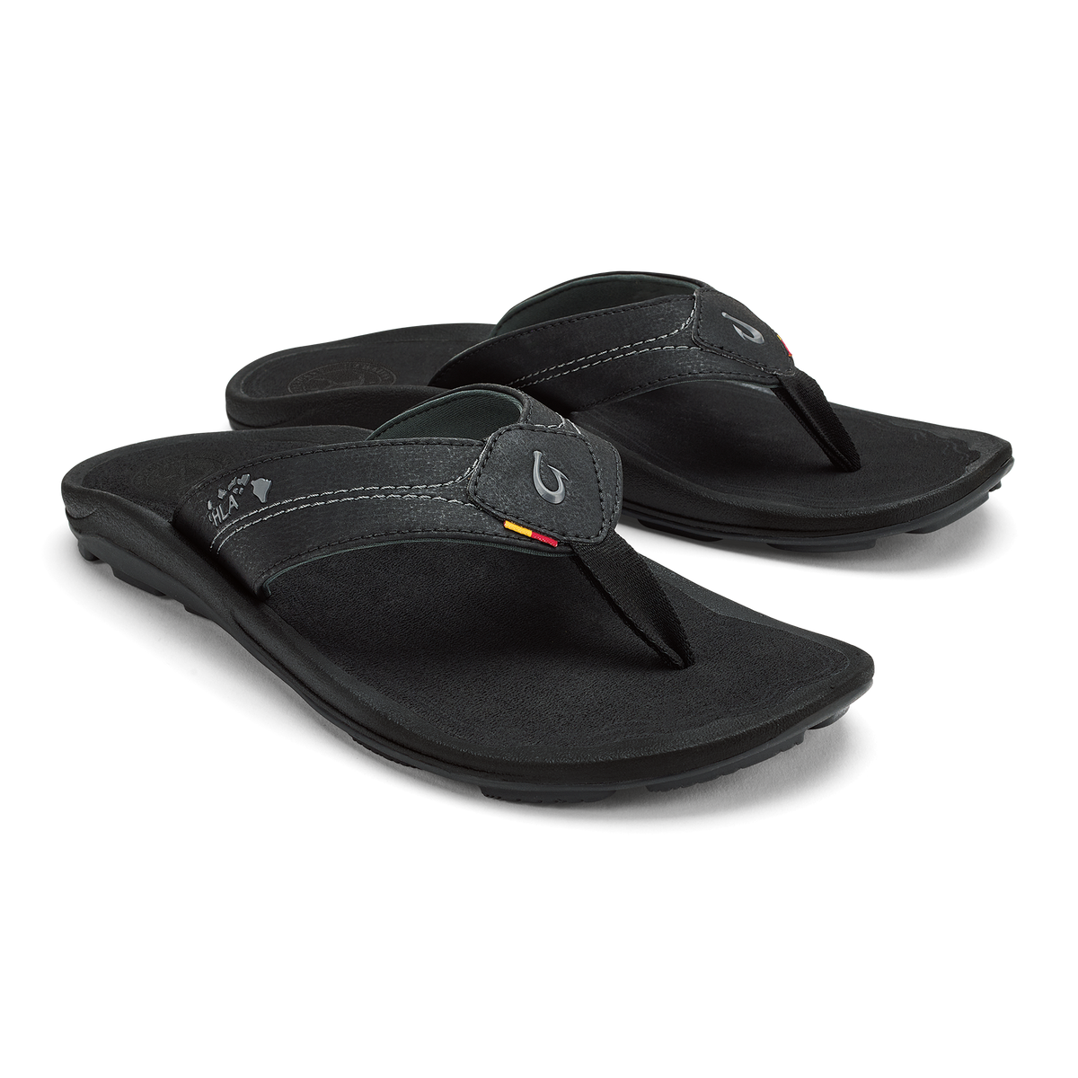Kīpī Men’s Comfortable Beach Sandals - Black | Men OluKai outlet