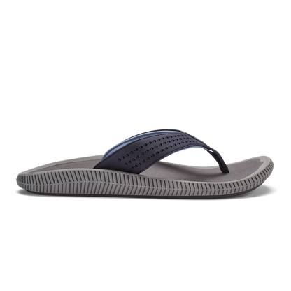 Ulele Men's Beach Sandals - Blue Depth / Charcoal | Men OluKai discount