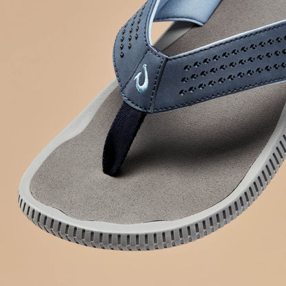 Ulele Men's Beach Sandals - Blue Depth / Charcoal | Men OluKai discount
