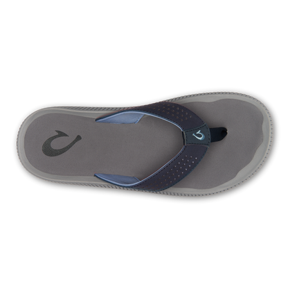 Ulele Men's Beach Sandals - Blue Depth / Charcoal | Men OluKai discount