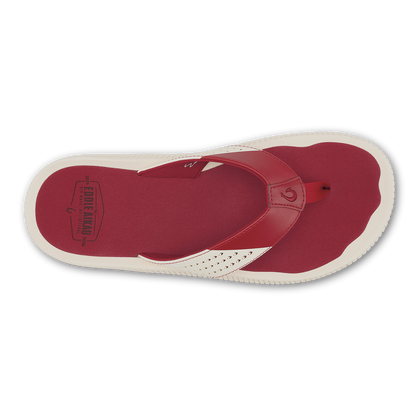 Ulele - Off White / Deep Red | Men OluKai cheap