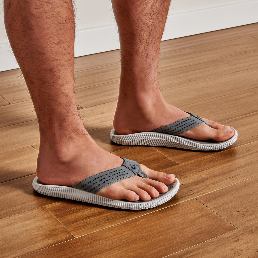 Ulele Men's Water-Ready Beach Sandals - Stone | Men OluKai outlet