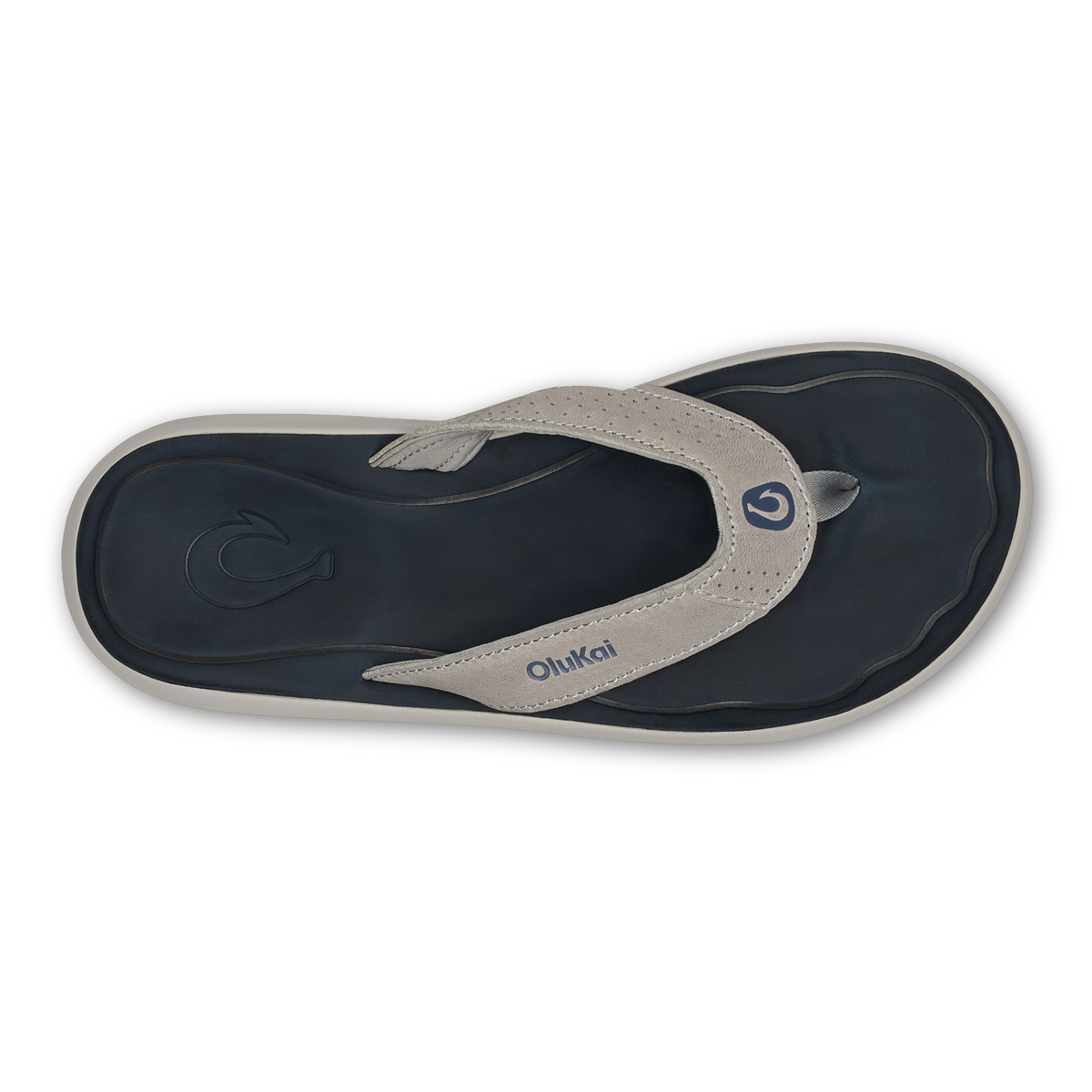 Pili Men’s Waterproof Leather Sandals - Ash / Mood Indigo | Men OluKai outlet