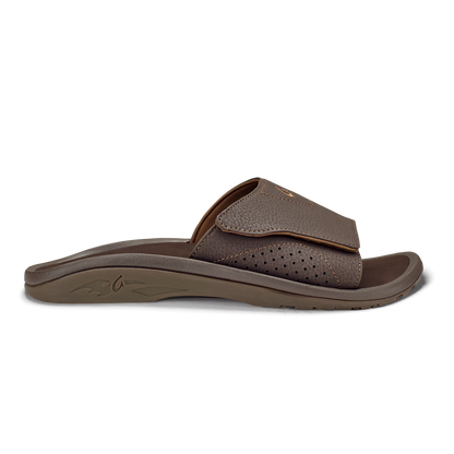 Nalu Slide Men's Beach Slide Sandals - Dark Java | Men OluKai sale