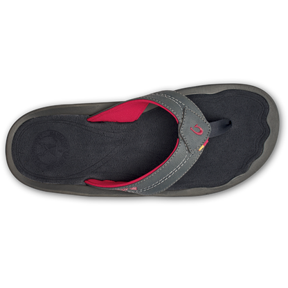 Kīpī Men’s Comfortable Beach Sandals - Dark Shadow | Men OluKai outlet
