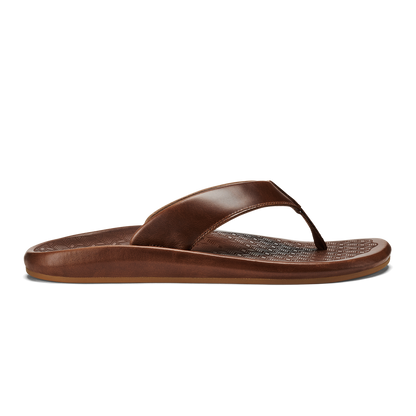 ‘Ilikai Men‘s Leather Sandals - Toffee | Men OluKai online