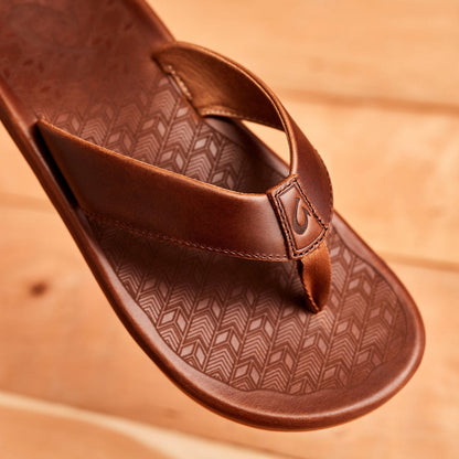 ‘Ilikai Men‘s Leather Sandals - Toffee | Men OluKai online