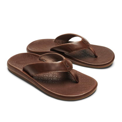 ‘Ilikai Men‘s Leather Sandals - Toffee | Men OluKai online