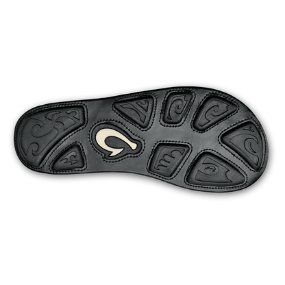 OluKai Mea Ola - Black | Men's Leather Beach Sandals | Men OluKai outlet