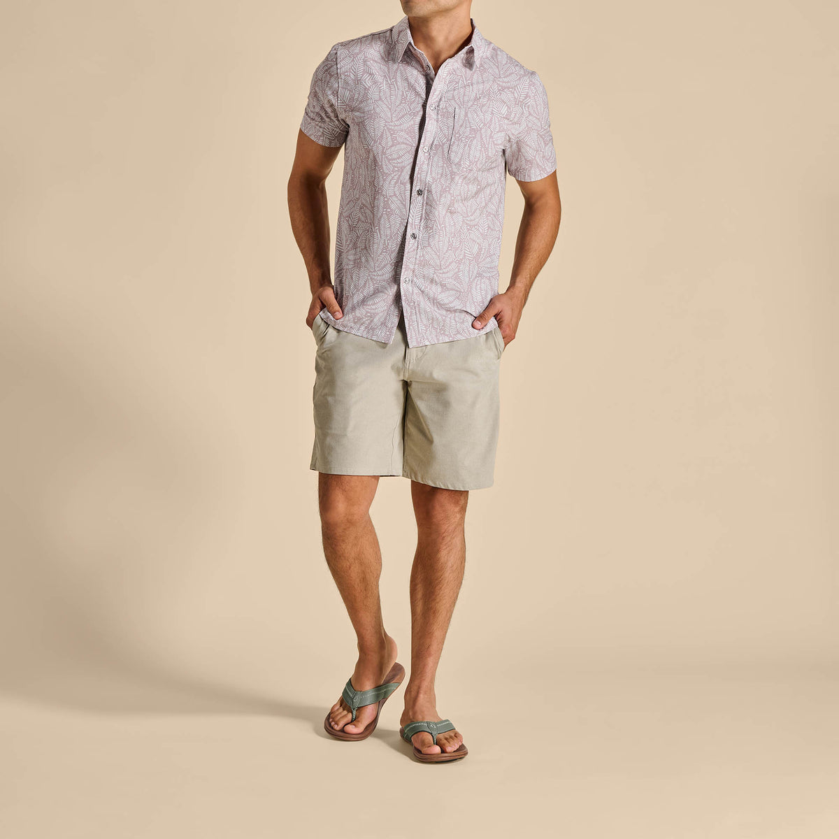 Hiapo - Odyssey Grey / Sahara Men’s Leather Beach Sandals | Men OluKai discount