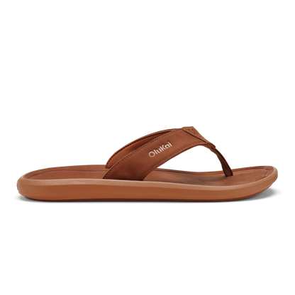 Pili Men’s Waterproof Leather Sandals - Fox | Men OluKai on sale