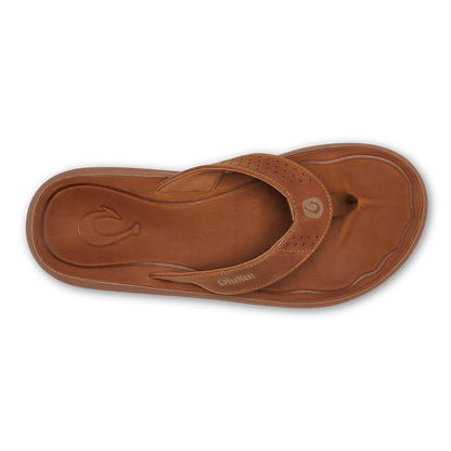 Pili Men’s Waterproof Leather Sandals - Fox | Men OluKai on sale