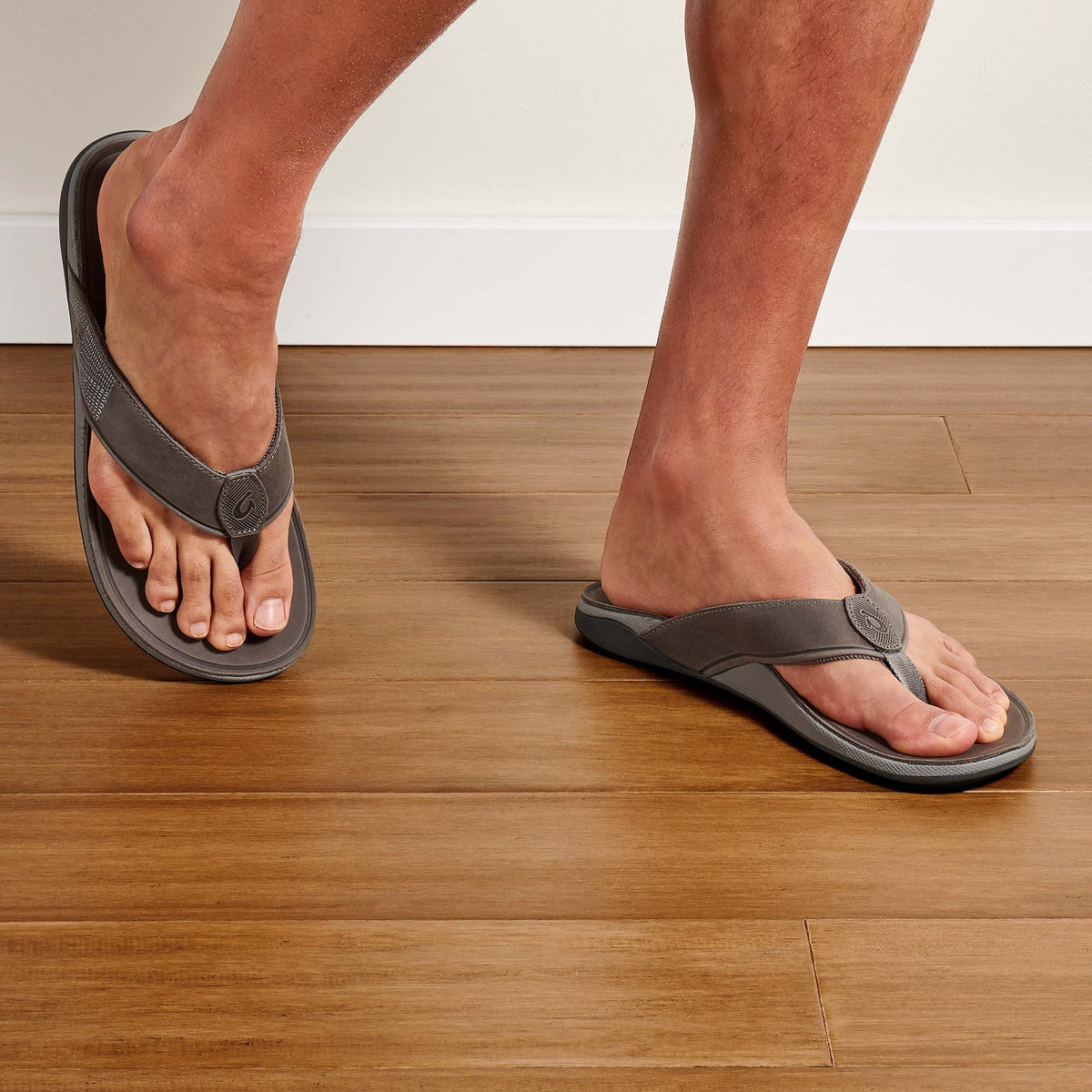 Tuahine Men's Waterproof Leather Beach Sandals - Lagoon | Men OluKai cheap
