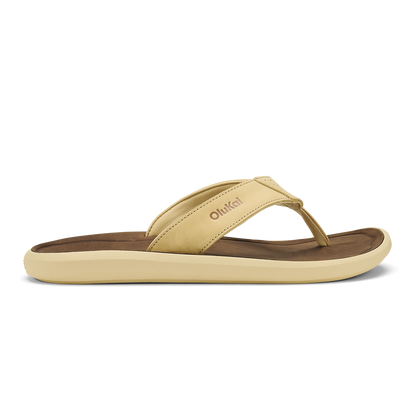 Pili Men’s Waterproof Leather Sandals - Toasted Coconut / Tan | Men OluKai cheap