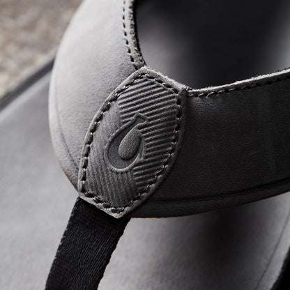 Tuahine Men's Waterproof Leather Beach Sandals - Rock | Men OluKai near me