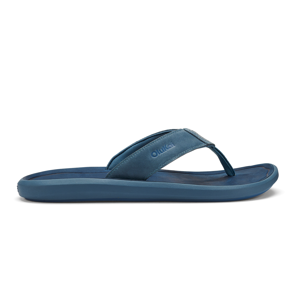 Pili Men’s Waterproof Leather Sandals - Blue Fog / Coastal Blue | Men OluKai online