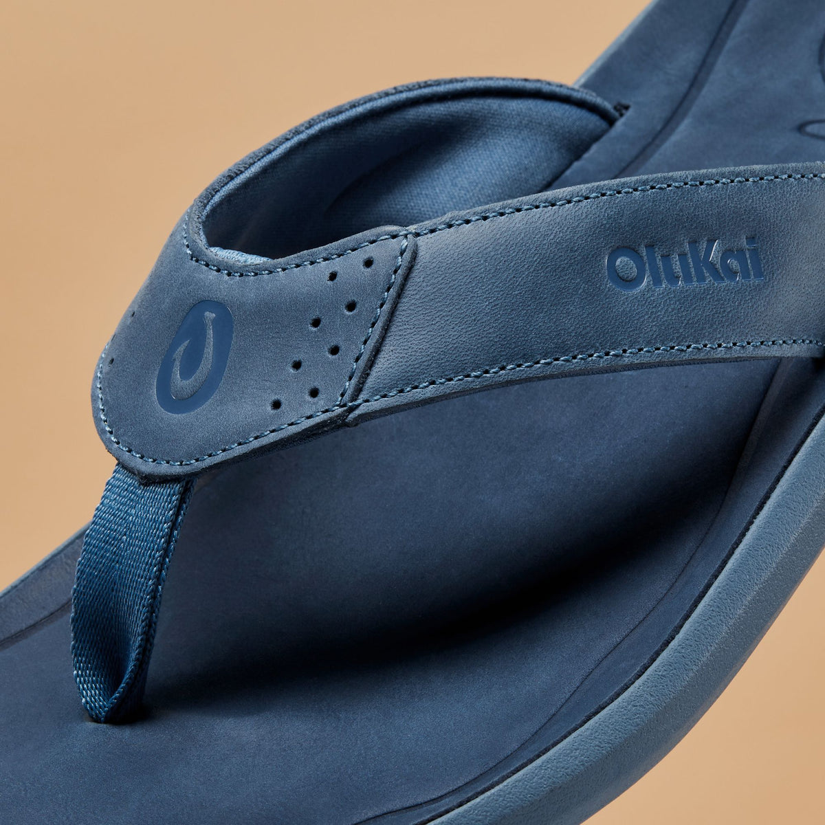 Pili Men’s Waterproof Leather Sandals - Blue Fog / Coastal Blue | Men OluKai online