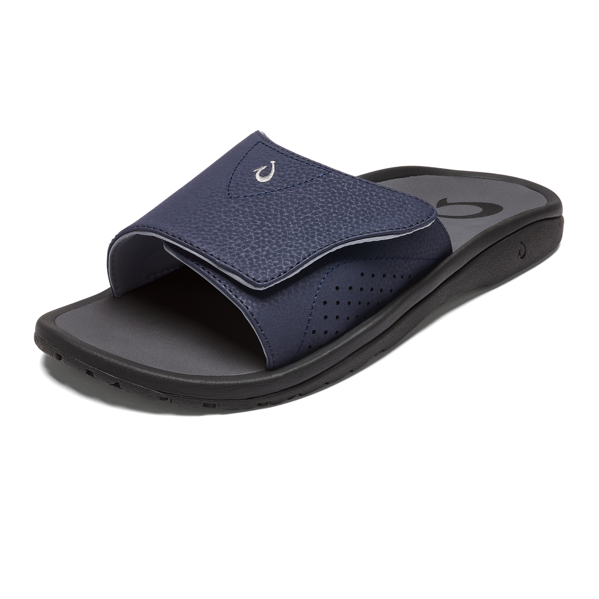 OluKai Nalu Slide - Trench Blue / Charcoal | Men's Sandals | Men OluKai discount
